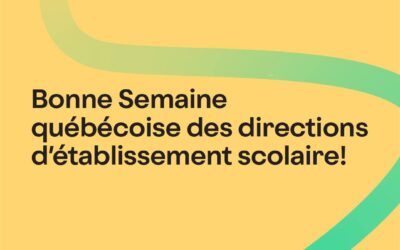 Semaine québécoise des directions d’établissement scolaire : portrait de Camille Bleu Voua !