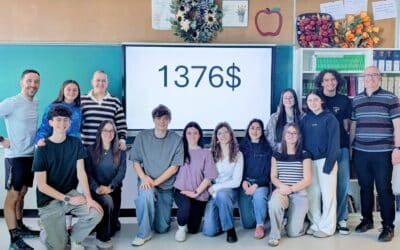Des élèves et des membres du personnel du Défi cycliste de l’Énergie de l’école secondaire des Chutes s’unissent pour amasser des fonds pour Dystrophie musculaire Canada