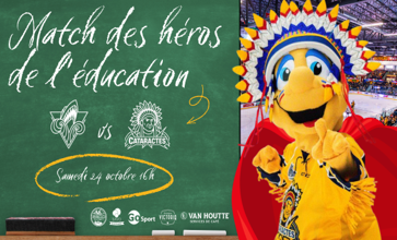 Soyez de la partie à la joute des Cataractes des Héros de l’éducation le 24 octobre prochain !